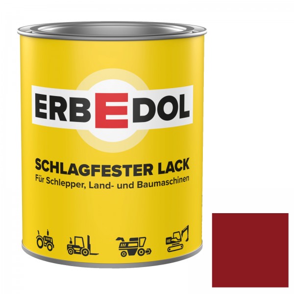 WELGER ROT RAL3002 Büchner Erbedol Kunstharzlack 750ml   0225 4670