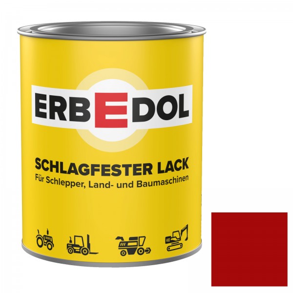 RAL 3020 Verkehrsrot Büchner Erbedol Lack Kunstharzlack Farbe 750ml   0225 5905