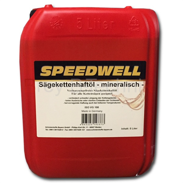 Speedwell 5 Liter Sägekettenöl Kettenöl Haftöl 5 Sägekettenhaftöl