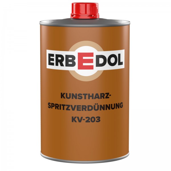 1 Liter ERBEDOL Kunstharz-Spritzverdünnung KV-203   0225 8865