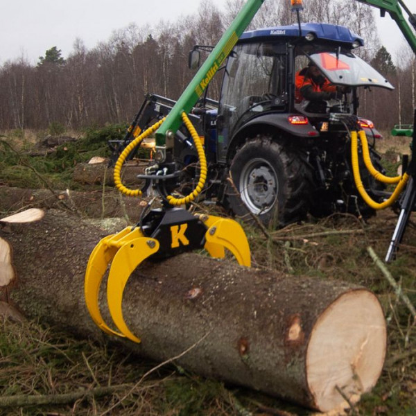 Forstgreifer 100cm Rückezange Kran Rückewagen Bagger Holzgreifer